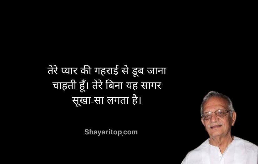 Gulzar Shayari On Love in Hindi 2 Lines SMS
